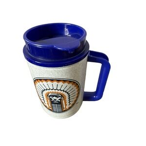 Illinois Fighting Illini  Travel Mug Chief Illiniwek Logo whirley thermo